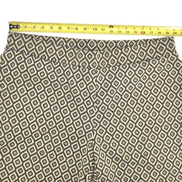 Melissa Paige Woman Stretch Ankle Pants Size 2X Geometric Retro Glam 60s - Picture 5 of 11